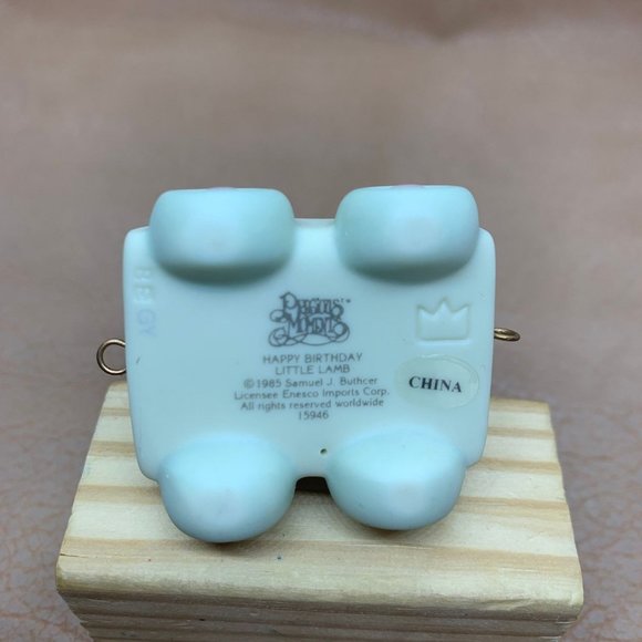 Enesco Precious Moments Birthday Series Train, Lamb, One Year Old, New in Box - Picture 5 of 7